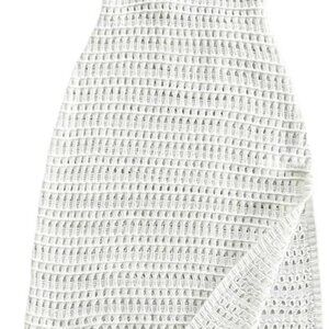 Women's Knitted Maxi Dress High Slit Backless Hollow Out Sleeveless